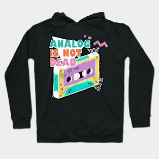 Analog is Not Dead Cassette Tape Graphic Hoodie